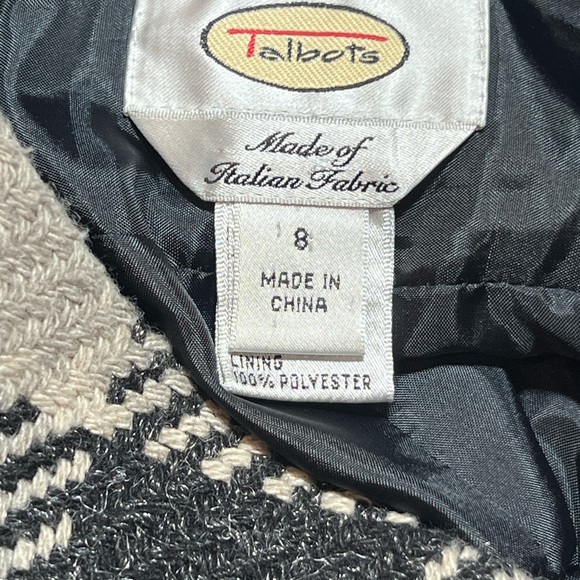 TALBOTS Women’s Plaid Checker Wool Blend Skirt Size 8 - Picture 7 of 8